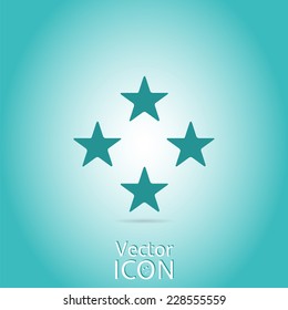 Icon stars. Flat style. Made in vector