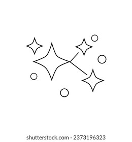 Icon of stars on white background