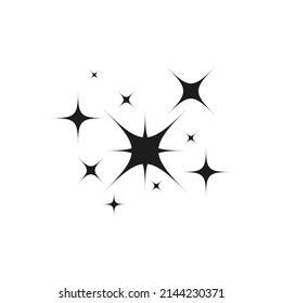 The icon of the stars. Simple flat vector illustration on a white background.