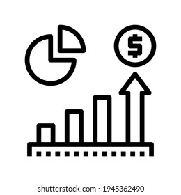 Icon Statistic With Style Outline