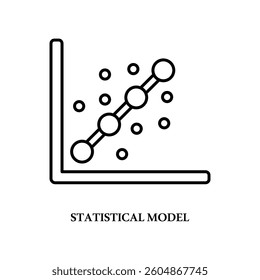 Icon a statistical model, isolated against a clean background.