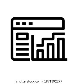 Icon Statistics With Style Outline