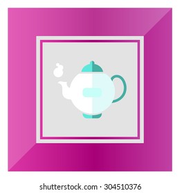 Icon of steaming teapot