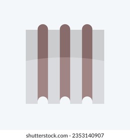 Icon Steel Sheet. related to Building Material symbol. flat style. simple design editable. simple illustration