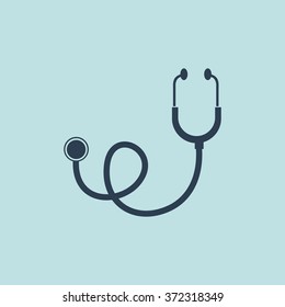 Icono de Stethoscope. EPS-10.