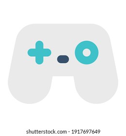 icon stick controller using flat style and blue color dominate
