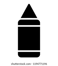 Icon of a stick having a pointed top depicting pensil