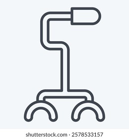 Icon Stick. related to Retirement symbol. line style. design editable