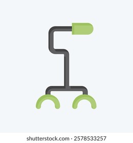 Icon Stick. related to Retirement symbol. flat style. design editable