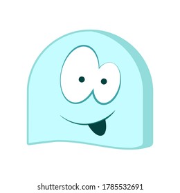 Icon, sticker of a funny creature. Emoticons for apps