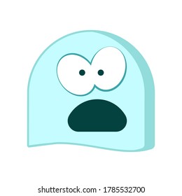 Icon, sticker of a funny creature. Emoticons for apps