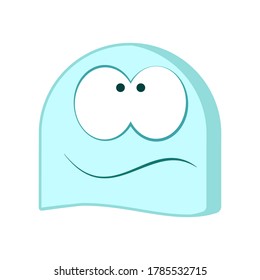 Icon, sticker of a funny creature. Emoticons for apps