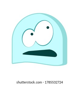 Icon, sticker of a funny creature. Emoticons for apps