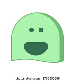 Icon, sticker of a funny creature. Emoticons for apps