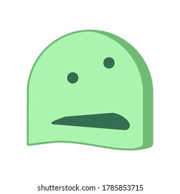 Icon, sticker of a funny creature. Emoticons for apps