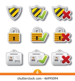 Icon sticker series 4 - security