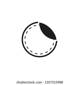 Icon stickers. Simple linear vector illustration.