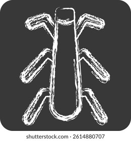 Icon Stonefly. related to Insects symbol. chalk Style. design editable