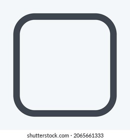 Icon Stop - Line Style - Simple illustration, Editable stroke, Design template vector, Good for prints, posters, advertisements, announcements, info graphics, etc.