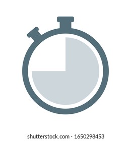 icon Stopwatch on a white background. Stopwatch timer icon vector flat design. vector illustration