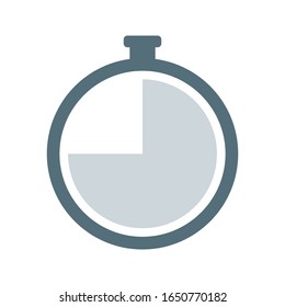 icon Stopwatch on a white background. Stopwatch timer icon vector flat design. vector illustration