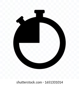 icon Stopwatch on a white background. Stopwatch timer icon vector flat design. vector illustration