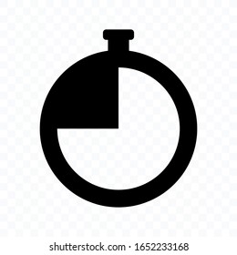 icon Stopwatch on a white background. Stopwatch timer icon vector flat design. vector illustration