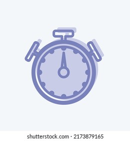 Icon Stopwatch. suitable for Web Interface symbol. two tone style. simple design editable. design template vector. simple symbol illustration