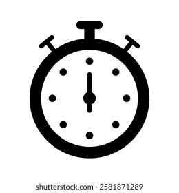 Icon of a stopwatch for timing or tracking duration