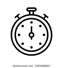 Icon of a stopwatch for timing or tracking duration