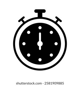 Icon of a stopwatch for timing or tracking duration