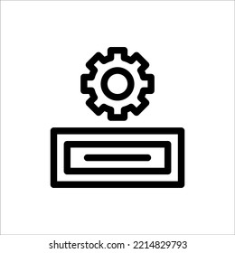 Icon Storage, Line, outline, Flat Icon Logo Illustration Vector Isolated. Suitable for Web Design, Logo, App. 
