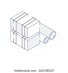 Ein Icon von Speicherracks isometrisches Design 