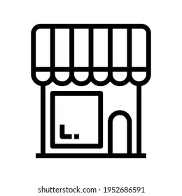 Icon Store With Style Outline 