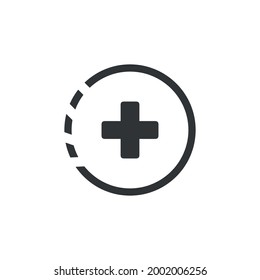 Icon story creative on white background