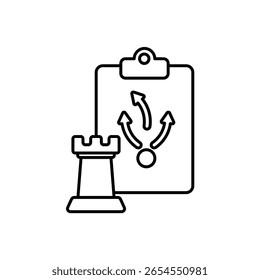 Icon a strategy, isolated against a clean background.
