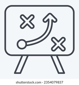 Icon Strategy. related to Business Analysis symbol. line style simple design editable. simple illustration