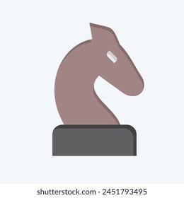 Icon Strategy. related to Online Game symbol. flat style. simple design illustration