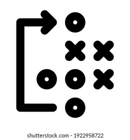 icon strategy sport using line style
