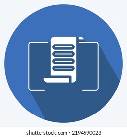 Icon Strategy. suitable for Branding symbol. long shadow style. simple design editable. design template vector. simple illustration