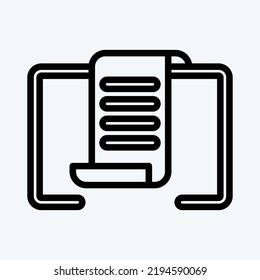 Icon Strategy. suitable for Branding symbol. line style. simple design editable. design template vector. simple illustration