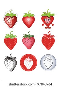 icon of strawberries