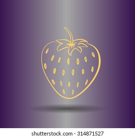 icon of strawberry