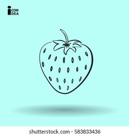 icon of strawberry