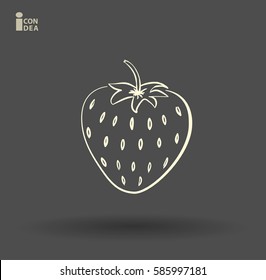 icon of strawberry