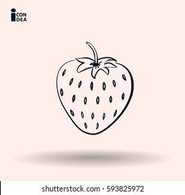 icon of strawberry