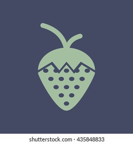 Icon of Strawberry. Eps-10.