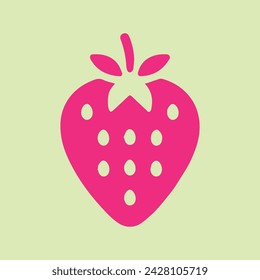 Icono de fresa ilustración vectorial para diseñador.