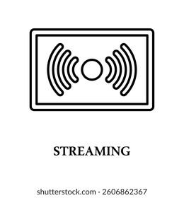 Icon a streaming, isolated against a clean background.