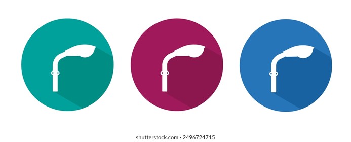 Icon for street light vector illustration in flat.